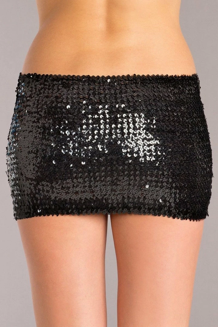 Be Wicked Sequin Skirt Black 4 Be Wicked Sequin Skirt Black