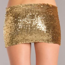 Be Wicked Sequin Skirt Gold 5 Be Wicked Sequin Skirt Gold