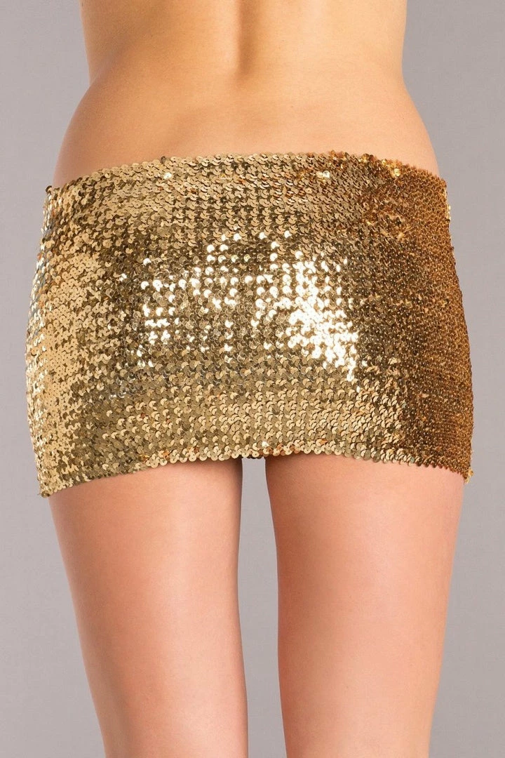 Be Wicked Sequin Skirt Gold 4 Be Wicked Sequin Skirt Gold