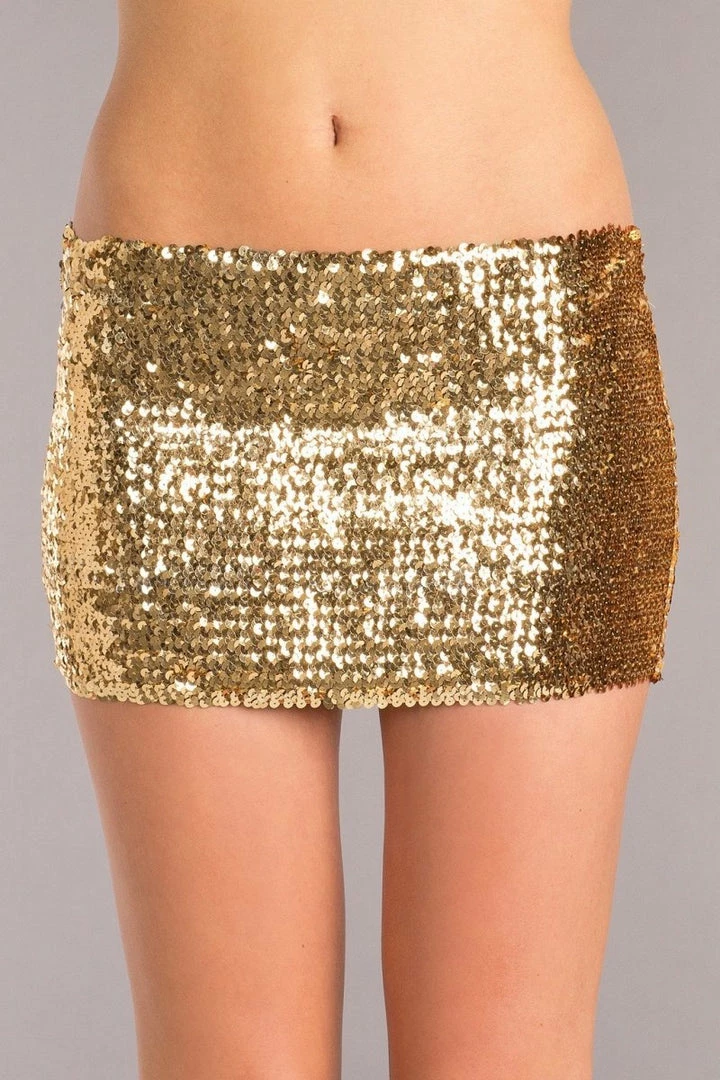 Be Wicked Sequin Skirt Gold 3 Be Wicked Sequin Skirt Gold