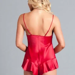 Be Wicked SLEEPWEAR Martina Romper Red