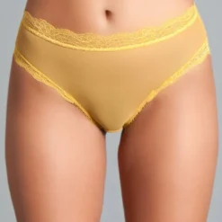 Be Wicked LINGERIE Jasmine Tie Up Panty Mustard