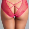 Be Wicked Tina Peekaboo Panty Magenta