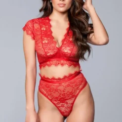 Be Wicked Kayla Lingerie Set Red