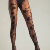 Be Wicked Hosiery Pick My Petals Pantyhose