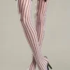Be Wicked Stripes And Satin Thigh Highs