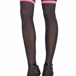 Be Wicked Athletic Ribbed Thigh Highs