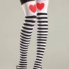 Be Wicked Queen Of Hearts Thigh Highs