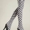 Be Wicked Checkerboard Thigh Highs Hosiery 2 Be Wicked Checkerboard Thigh Highs Hosiery