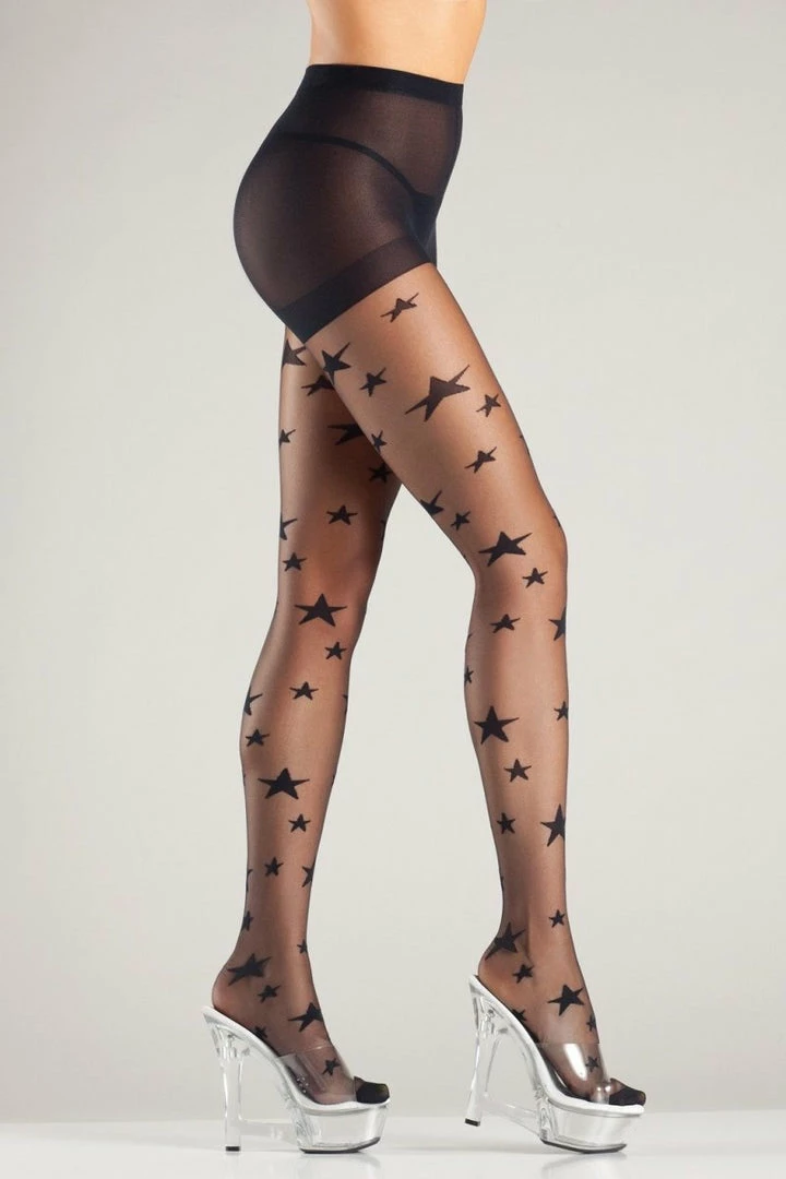 Be Wicked Hosiery Wishing On A Star Pantyhose 3 Be Wicked Hosiery Wishing On A Star Pantyhose