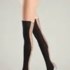Be Wicked Hosiery Lace-Up Back Seam Pantyhose