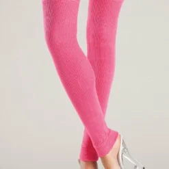 Be Wicked Hot Pink Acrylic Leg Warmer Hosiery