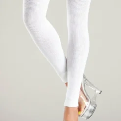 Be Wicked White Acrylic Leg Warmer
