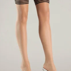Be Wicked Layered Lines Thigh Highs Hosiery 5 Be Wicked Layered Lines Thigh Highs Hosiery