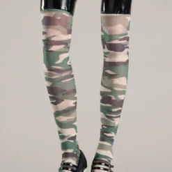 Be Wicked Hosiery Camo Thigh Highs