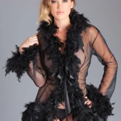 Be Wicked Lux Robe Black