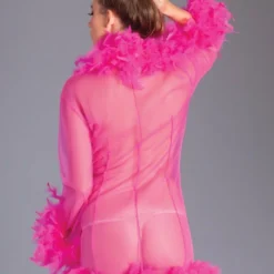 Be Wicked Lux Robe Hot Pink LINGERIE