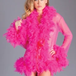 Be Wicked Lux Robe Hot Pink LINGERIE