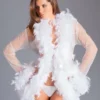 Be Wicked LINGERIE Lux Robe White