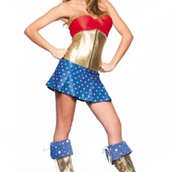 Be Wicked Golden Superhero Costume COSTUMES