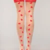 Be Wicked Hosiery Sweetheart Thigh Highs