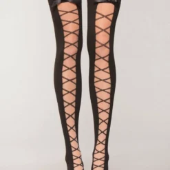Be Wicked Hosiery Tied Up Thigh Highs