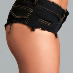 Be Wicked Baby Got Back Booty Shorts Black CLOTHING