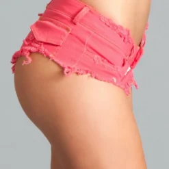 Be Wicked Baby Got Back Booty Shorts Hot Pink CLOTHING