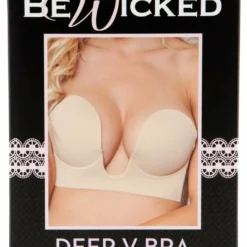 Be Wicked LINGERIE Nude Deep V Bra