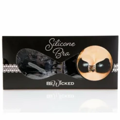 Be Wicked LINGERIE Black Silicone Tie Up Bra