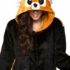 Be Wicked SLEEPWEAR FOX Adult Onesie