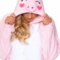 Be Wicked SLEEPWEAR PIG Adult Onesie