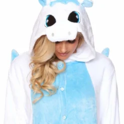 Be Wicked WHITE UNICORN Adult Onesie