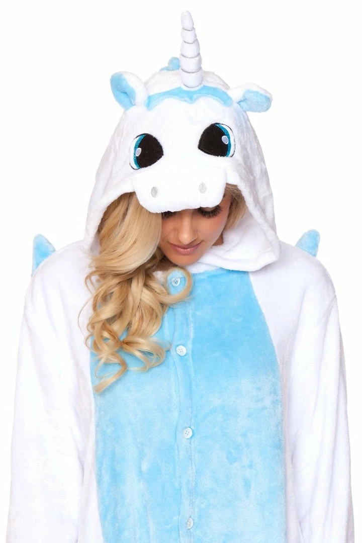 Be Wicked WHITE UNICORN Adult Onesie 3 Be Wicked WHITE UNICORN Adult Onesie