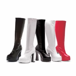 Ellie Shoes 5 Heel Stretch Knee Boots. W/Inner Zipper