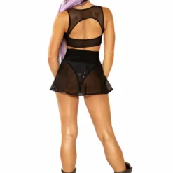 JValentine Mesh Skater Skirt