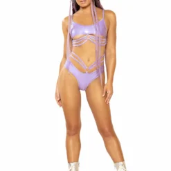 JValentine CLOTHING Snake Skin Strings Top