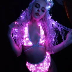 JValentine Light-Up Cosmic Sequin Top