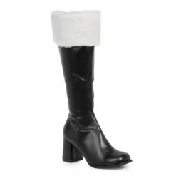 Ellie Shoes Gogo Boots With Fur Cuff