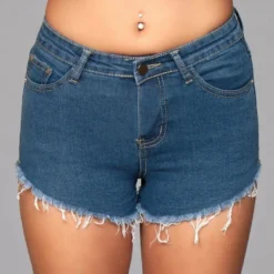 Be Wicked CLOTHING Zip Me Up Denim Shorts