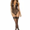 Roma Costume Teddy With A Low-cut Plunge Front