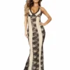 Roma Costume Dresses Two-Tone Gown Dress