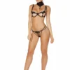 Roma Costume LINGERIE Strappy Applique Bra Set 1 Roma Costume LINGERIE Strappy Applique Bra Set