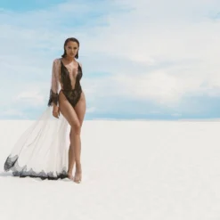 Roma Costume Simply Stunning Low Plunge & High Leg Eyelash Teddy LINGERIE