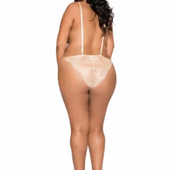 Roma Costume Simply Stunning Low Plunge & High Leg Eyelash Teddy LINGERIE