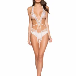 Roma Costume Beaded Fringe Teddy With Strap Detail