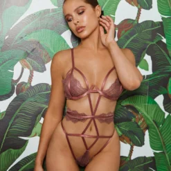 Roma Costume Multiple Cutout Eyelash Lace LINGERIE