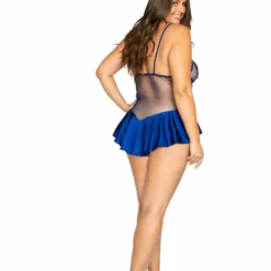 Roma Costume LINGERIE Heart Cutout Teddy With Applique Detail