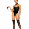 Roma Costume High-Cut Vinyl Bodysuit