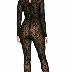Roma Costume Velvet Leopard Bodysuit LINGERIE 9 Roma Costume Velvet Leopard Bodysuit LINGERIE